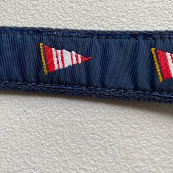 Other - Blue and Red Patterned Belt with Nautical Flags 34”